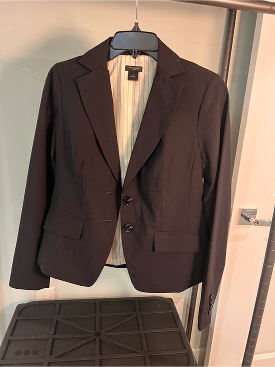 Ann Taylor Jackets & Blazers - Ann Taylor Black Blazer with Striped Lining